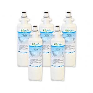 5 pack  of LT700P  ADQ36006101 Fridge Filters by Eco Aqua