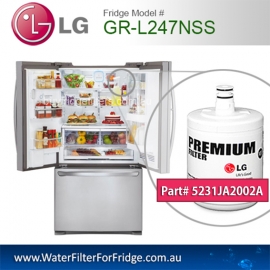 LG Fridge Model GR-L247NSS Replacement Filter  Genuine  Premium,5231JA2002A