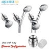 AQUA BLUE H20 HIGH OUTPUT LUXURY 6 STAGE SHOWER FILTER HIGH QUALITY SYSTEM