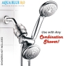 AQUA BLUE H20 HIGH OUTPUT LUXURY 6 STAGE SHOWER FILTER HIGH QUALITY SYSTEM