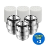 AQUA BLUE H20 HIGH OUTPUT LUXURY 6 STAGE SHOWER FILTER HIGH QUALITY SYSTEM