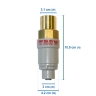 350kPa 1/2" BSP brass inlet / plastic with 1/4" JG outlet port