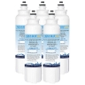 5xLG Replacement Water Filter ADQ73613401 LT800P with 5 x Air Filter ADQ73214404