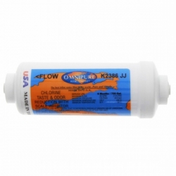 Omnipure K2386 In Line Filter with Scale Inhibitor 1/4" Straight 6"