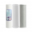 Undersink 3 Stage Water Cartridges Ceramic -PP- Carbon 10"- Complete Set