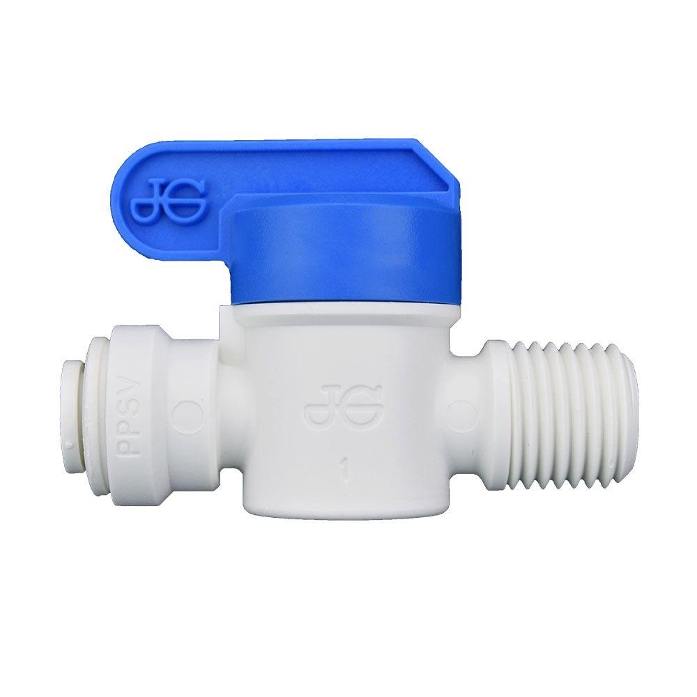 John Guest or DM 1/4" Thread 1/4" Tube Ball Valve Speedfit PPSV010822W AHMC0404