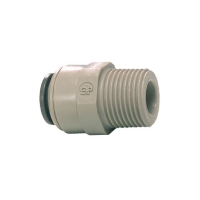 John Guest Grey Acetal Fittngs Straight Adaptor &ndash; BSPT Thread PM010803S 5/16 x 3/8