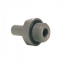 John Guest/Dm Fit Grey Acetal Fittngs Stem Adaptor BSP Thread PI051213S/ASAB0606 3/8 x 3/8