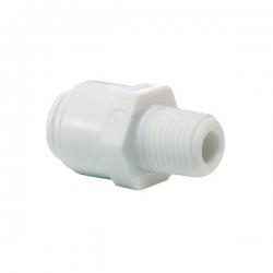 John Guest/DM Fit Acetal Fittings Straight Adaptor NPTF Thread CI010823W/AMC0406 1/4 x 3/8
