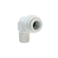 John Guest White Acetal Fittings Rigid Elbow NPTF Thread CI480823W 1/4 x 3/8