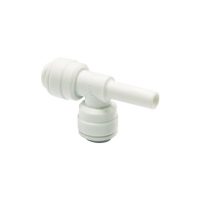 John Guest White Acetal Fittings Stem Tee CI530808W 1/4 - 1/4