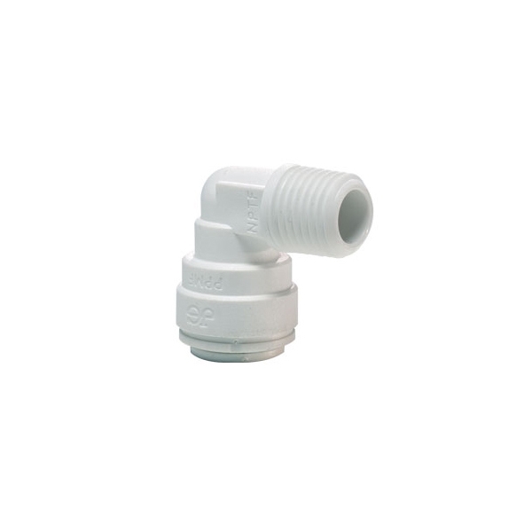 John Guest/DM Fit Fittings Rigid Elbow NPTF Thread PP481222W/AME0604 3/8 x 1/4