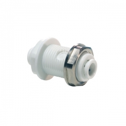 John Guest Polypropylene Fittings Bulkhead Connector PP1212W 3/8