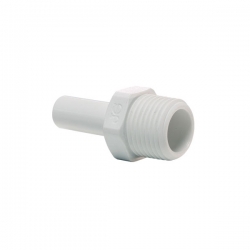 John Guest Polypropylene Fittings Stem Adaptor PP051624W 1/2 x 1/2