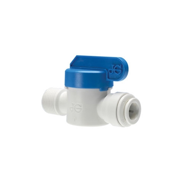 John Guest/DM Fit Shut-Off Valve Speedfit To Male Nptf Adaptor PPSV011223W/AHMC0606 3/8 - 3/8