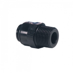 John Guest/DM FIt Black Acetal Fittings Straight Adaptor BSPT Thread PM010602E/AMC0604M6mm x 1/4