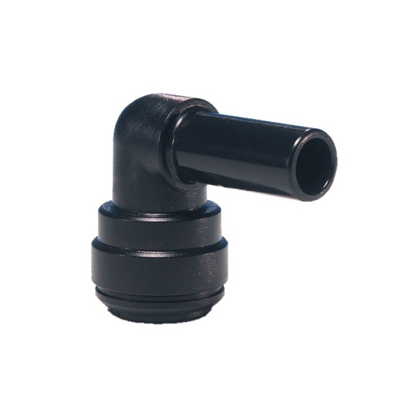 John Guest/DM Fit Black Acetal Fittings Stem Elbow PM220606E/ATEU0606M 6mm - 6mm
