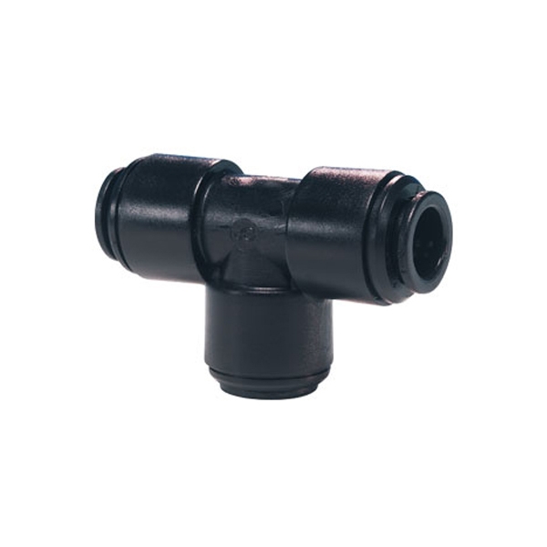 John Guest/DM Fit Black Acetal Fittings Equal Tee PM0208E/ATU080808M 8mm