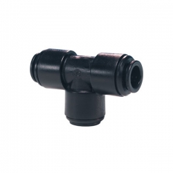 John Guest Black Acetal Fittings Equal Tee PM0222E 22mm