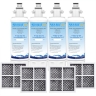 4X LG replacement filter  ADQ36006101 with 4X  Air filter ADQ73214404 Generic