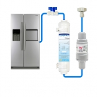 1/4" Tube 350kpa / 50 PSI Pressure Limiting Valve + Water Line Hose Kit 1/4 inch + Compatible Water Filter Set