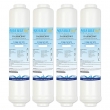 4x Water Filter Jumbo M-CL 10-C+2 Fitting, RF206C