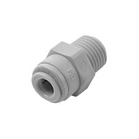 MALE CONNECTOR - 3/8"tube x 1/2"NPTF ORIGINAL DM FITTING