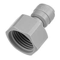 FEMALE ADAPTOR - 3/8"tube x 1/2 BSP(P) flat inside ORIGINAL DM FITTING