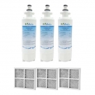 3x LG Replacement Water Filter LT700P + 3x LT120F Generic Air Filter