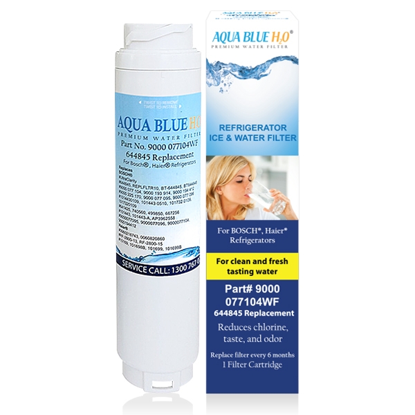 Bosch Replacement Fridge Filter UltraClarity 644845 740560 by Aqua Blue H2O