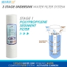3 stage Undersink water complete filter system All in one DIY Set