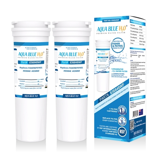 AQUA BLUE H20 Replacement Water Filter For Fisher & Paykel Fridges (836848)