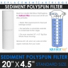 20" x 4.5" Big Blue 5 Micron PP Sediment Filter Cartridge