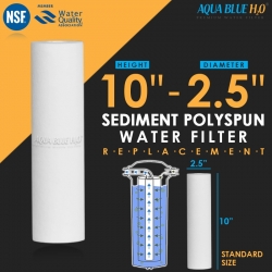 GAC Carbon Water Filter Replacement AB-GAC1025 with Polyspun Sediment Water Filter