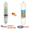 Whirlpool Genuine Fridge Filter 4378411 or  4378411RB Hose Kit