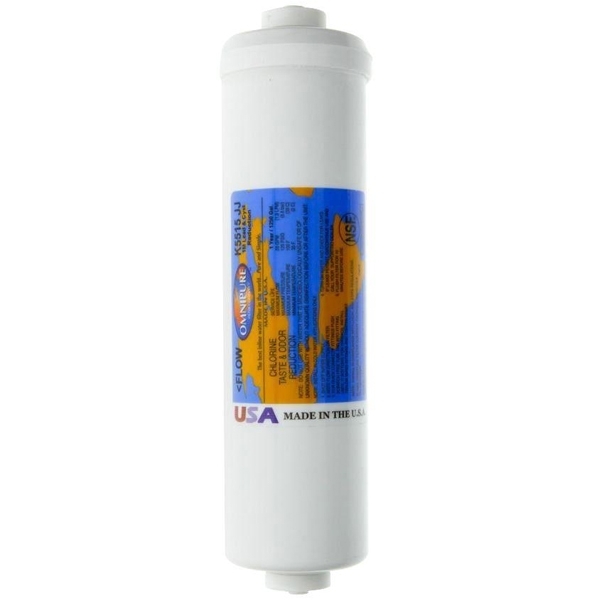 Omnipure K5515-JJ 10 INCH 1 MICRON CARBON BLOCK FILTER Push Fit