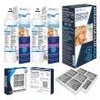 2X LG LT800P - WF ADQ73613401Filter with 2X LG LT120F Replacing Air Filter - Refrigerator Filter Pack
