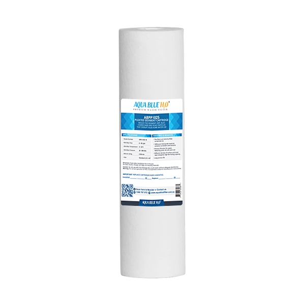 Aqua Blue H2O 10" Melt Blown Sediment Water Filter Cartridge 5 Mic Cyst Reduction
