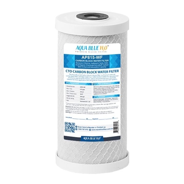 Whole House Water Filter System Carbon 10" Big Blue replacement filter 5 MIC