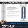 20"X4.5" Replacement Cartridge Pack - PP Sediment supported with NANO-ZINC, Activated Carbon Block, Sediment Filter