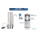 Stainless Steel Counter Top Drinking Water Filter System with Omnipure OMB934 1 Micron Carbon Block