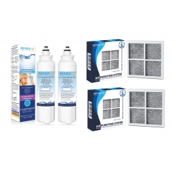 LG Replacement 2X ADQ736134 LT800PWF with 2 x Pure N FreshLT120AF Air filter set