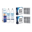 LG Replacement 2X ADQ736134 LT800PWF with 2 x Pure N Fresh Air filter set