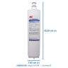 3M Water Filtration Products Replacement Filter Cartridge, Model HF25-S-SR5