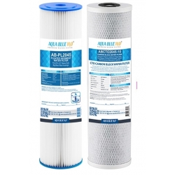 Big Blue 20"x4.5" replacement Cartridge Carbon and Sediment Kit