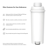 Compatible Coffee Machine Water Filter Replacement for DeLonghi DLSC002, SER3017 & 5513292811