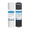 Twin Caravan & RV Water Filter System with Sediment & Silver Carbon Block Filter