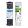 Twin Caravan & RV Water Filter System with Sediment & Silver Carbon Block Filter
