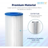 20" x 4.5" Whole House Big Blue Pleated Sediment Water Filter Replacement Cartridge for Rain Water Tank or Wholehouse
