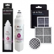 LG Genuine Fridge Filter LT800P + Fridge Air Filter LT120F set